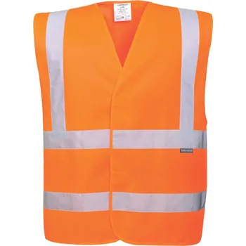 pracovní vesta PORTWEST Vesta Eco Hi-Vis EC76, reflexní POR-EC76ORRL/XL Oranžová L-XL