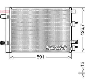Výparník klimatizace Kondenzátor, klimatizace DENSO DCN17063