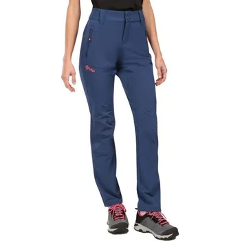 Dámské outdoorové kalhoty KILPI LAGO 46 Tmavě modrá, Růžová