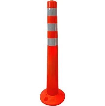 Plotový sloupek Flomat Červený plastový elastický parkovací sloupek - 7,5 x 75 cm