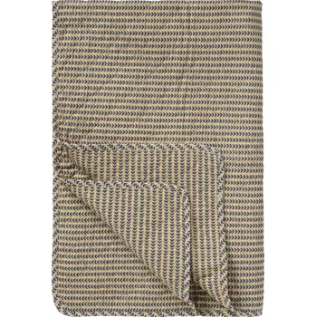 Přehoz na lůžko Ib Laursen Prošívaný přehoz Dark blue stems 130 × 180 cm