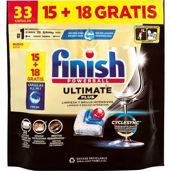 Přípravek do myčky Finish Ultimate Plus All in 1 kapsle do myčky 33 ks