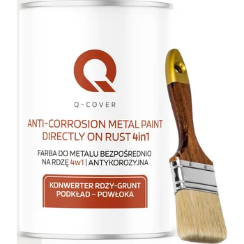 univerzální barva BARVA NA OCEL REZI A OCELI 4v1 SILNIČNÍ BÍLÁ RAL 9016 VYSOKÝ LESK 1L