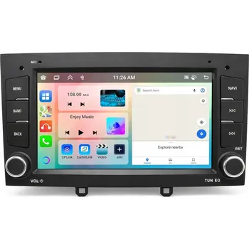 GPS navigace AUTORÁDIO NAVIGACE GPS PEUGEOT 408 2010-2014 ANDROID CARPLAY 4/64GB
