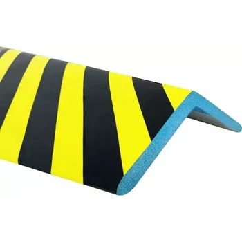 Dětská zábrana Černo-žlutá pěnová výstražná ochrana rohů stěn, sloupků, konstrukcí a strojních zařízení PI-1L - 100 x 7,5 x 7,5 cm