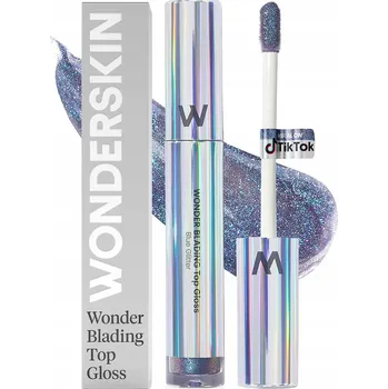 Lesk na rty WONDERSKIN Wonder Blading Top Gloss lesk na rty s třpytkami Blue Glitter 4