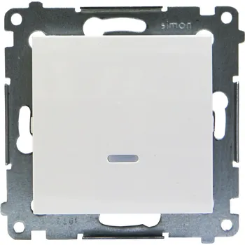 vypínač Vypínač jednoduchý Klasik, Zapuštěný Kontakt-simon bílý DP1L.01/11