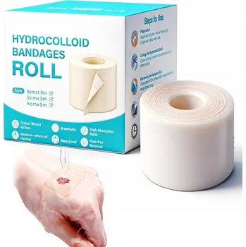Náplast Hydrokoloidní náplasti, ochranné obvazy urychlující hojení, 5 cm x 2 m
