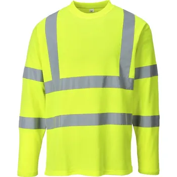 pracovní tričko PORTWEST Tričko S278 Hi-Vis, dlouhý rukáv, reflexní POR-S278YER4XL Žlutá 4XL