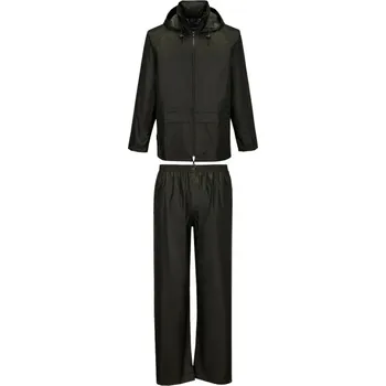 Pláštěnka PORTWEST Oděv do deště Essentials L440, dvoudílný, blůza s kalhoty do pasu POR-L440FNRXXXL 3XL Zelená forest