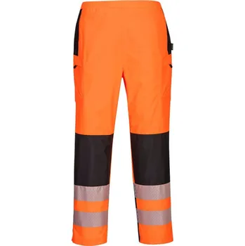 Pláštěnka PORTWEST Kalhoty PW386 Hi-Vis do pasu, do deště, dámské POR-PW386OBRXS XS Oranžová/černá