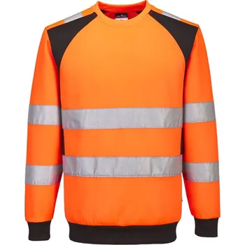 pracovní mikina PORTWEST Mikina CD805 WX2 Eco Hi-Vis, reflexní POR-CD805OBRL L Oranžová/černá