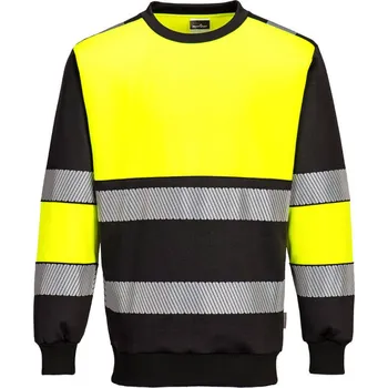 pracovní mikina PORTWEST Mikina PW376 H-Vis třída 1, reflexní POR-PW376YBRL L Žlutá/černá