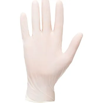 Pracovní rukavice PORTWEST Rukavice A910, jednorázové, latexové, pudrované, 1 ks - cena za 1 ks POR-A910WHRM M Bílá