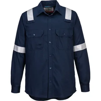 Pánská košile PORTWEST Košile FR FR720, antistatická, dlouhý rukáv POR-FR720NARXXXL 3XL Navy
