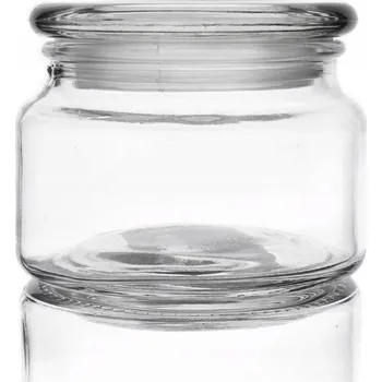 Dóza na potraviny Skleněná kuchyňská dóza sklenice 0,38L RETRO