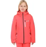 Dívčí lyžařská bunda KILPI VALERA 134 Růžová, Bílá