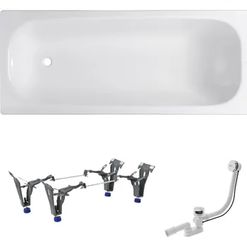 SAT Obdélníková vana SAT Vivien 170x75 cm smaltovaná ocel levá i pravá SATVIVI17075AN SATVIVI17075AN