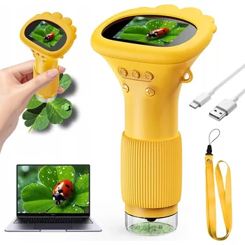 Mikroskop KAPESNÍ DIGITÁLNÍ MIKROSKOP PRO DĚTI S LED A USB, 1080P ZOOM