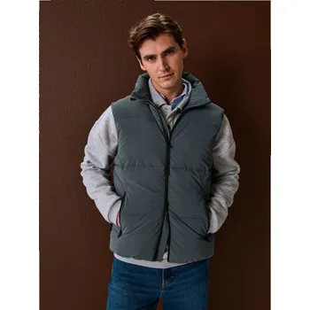 Pánská vesta Sinsay - Prošívaná vesta se stojáčkem - šedá - 171HM-85X - 171HM-85X-XL