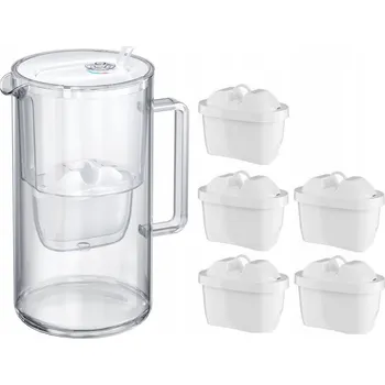 Filtrační konvice FILTRAČNÍ KONVICE AQUAPHOR GLASS 2,5L SKLENĚNÝ BÍLÝ + 5 FILTRŮ