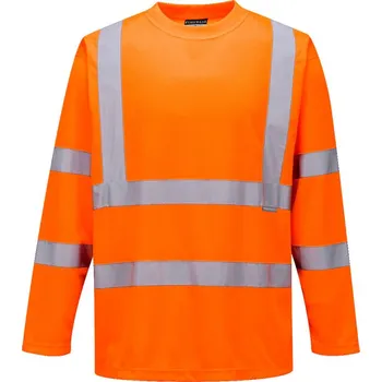 pracovní tričko PORTWEST Tričko S178 Hi-Vis, dlouhý rukáv POR-S178ORRS S Oranžová