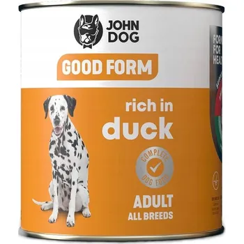 Krmivo pro psa John Dog Good Form Krmivo mokrá pro psy bohatá na kachnu 800 g