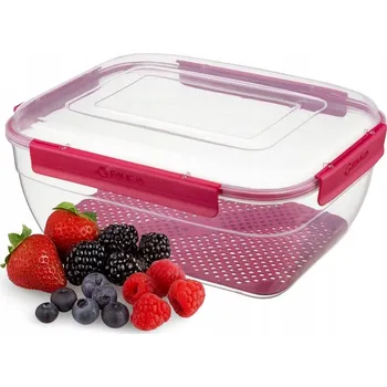 Dóza na potraviny Kvadratová dóza na potraviny 3480 ml hermetická se 4 klipy