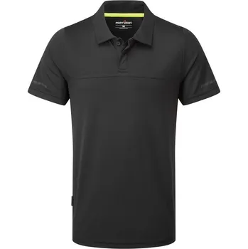 Pánské tričko PORTWEST Polokošile EV410, krátký rukáv POR-EV410BKRL L Černá