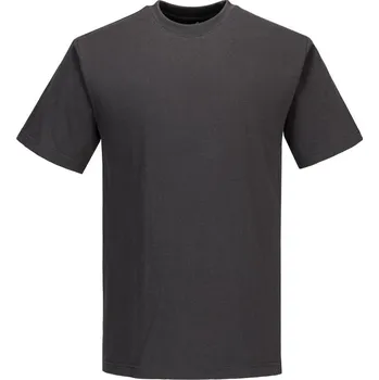 pracovní tričko PORTWEST Tričko Turin Premium B195, krátký rukáv POR-B195MGR4XL 4XL Šedá metal