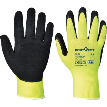 Pracovní oblečení PORTWEST Rukavice HiVis Grip A340 POR-A340YERXXL 2XL Žlutá