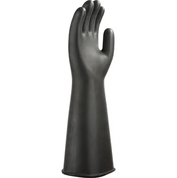 Pracovní rukavice PORTWEST Rukavice Heavyweight Latex Rubber A802, chemicky odolné POR-A802BKRXXL 2XL Černá