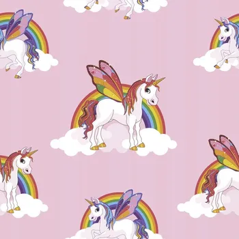 Tapeta DĚTSKÁ TAPETA NA ZEĎ JEDNOROŽCI DUHA UGEPA PAPÍROVÁ
