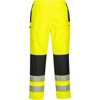 Pláštěnka PORTWEST Kalhoty PW386 Hi-Vis do pasu, do deště, dámské POR-PW386YBRM M Žlutá/černá