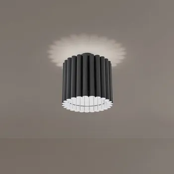 Duolla Stropní světlo Aria, černé, mikrovlákno, E27 černý 1 x 15 W LED - Doprava zdarma