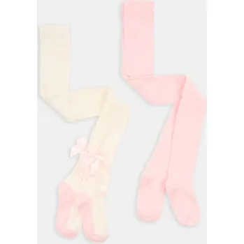 Dívčí spodní prádlo Sinsay - Sada 2&nbsp;punčocháčů - pastelová růžová - 479HR-03X - 479HR-03X-U12