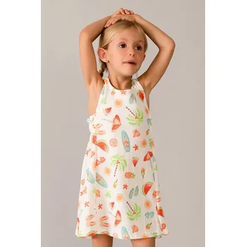 Dívčí šaty Dívčí šaty Mayoral 3940.6L.Mini.PPY2 bílá 00X, vel. 92