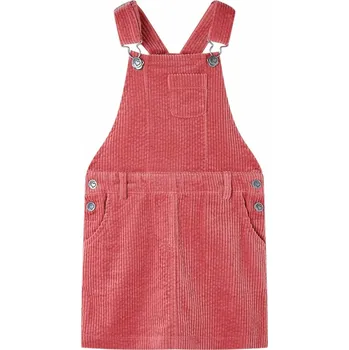 Chlapecké tričko Dětské manšestrové šaty s laclem růžové 92 - 8721012034952