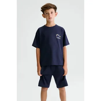 Dětská bavlněná souprava Mayoral 6689.7E.Junior.PPY2 námořnická modř 59X, vel. 152