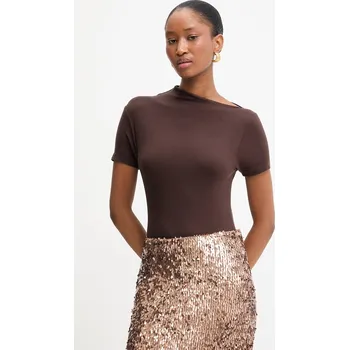 Tričko Guess DAMIANA W6RP16.KD012 hnědá 89X, vel. S