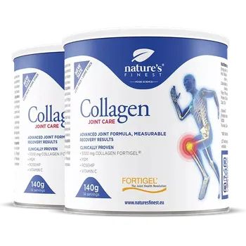 Kloubní výživa Nature's Finest Collagen Joint Care Bundle | Fortigel kolagen pro podporu chrupavky a kloubů | podpora kolen, mobilita, flexibilita, ztuhlost | MSM, šípek, vitamín C | pomerančová příchuť