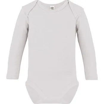 Kojenecký body Link Kids Wear Dětské body s dlouhým rukávem X941 White 50-56