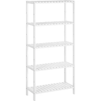 Bambusový regál Bambo bílý