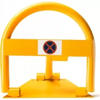 parkovací zábrana Žlutá ocelová parkovací zábrana - 40 x 41 cm