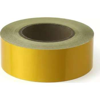 Žlutá reflexní výstražná páska - 45 m x 5 cm