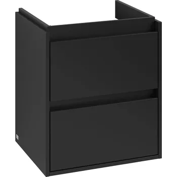 Koupelnový nábytek Villeroy & Boch Skyla skříňka 52.2x42.4x59.6 cm pod umyvadlo závěsná černá C79300VL