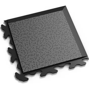 vinylová podlaha Černý PVC vinylový rohový nájezd "typ B" Invisible 2037, Fortelock - 14,5 x 14,5 x 0,67 cm