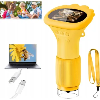 DĚTSKÝ DIGITÁLNÍ MIKROSKOP - SUPER VZDĚLÁVACÍ SADA S LED OSVĚTLENÍM 1000x