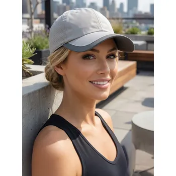 Čepice Dámská kšiltovka A-95 v šedé barvě, VELIKOST UNI