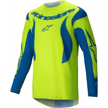Moto dres Dres FLUID HAUL, ALPINESTARS (žlutá fluo/modrá) 2025 2XL